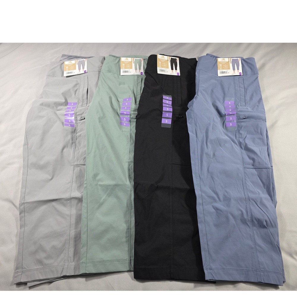 Zeroxposur Outdoor Capri Pant Women Small Stretch UPF 50+ Bundle of 4 NEW